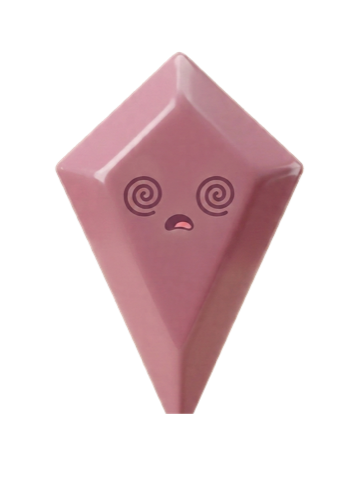 Focus Era gem with spiral eyes, dizzy